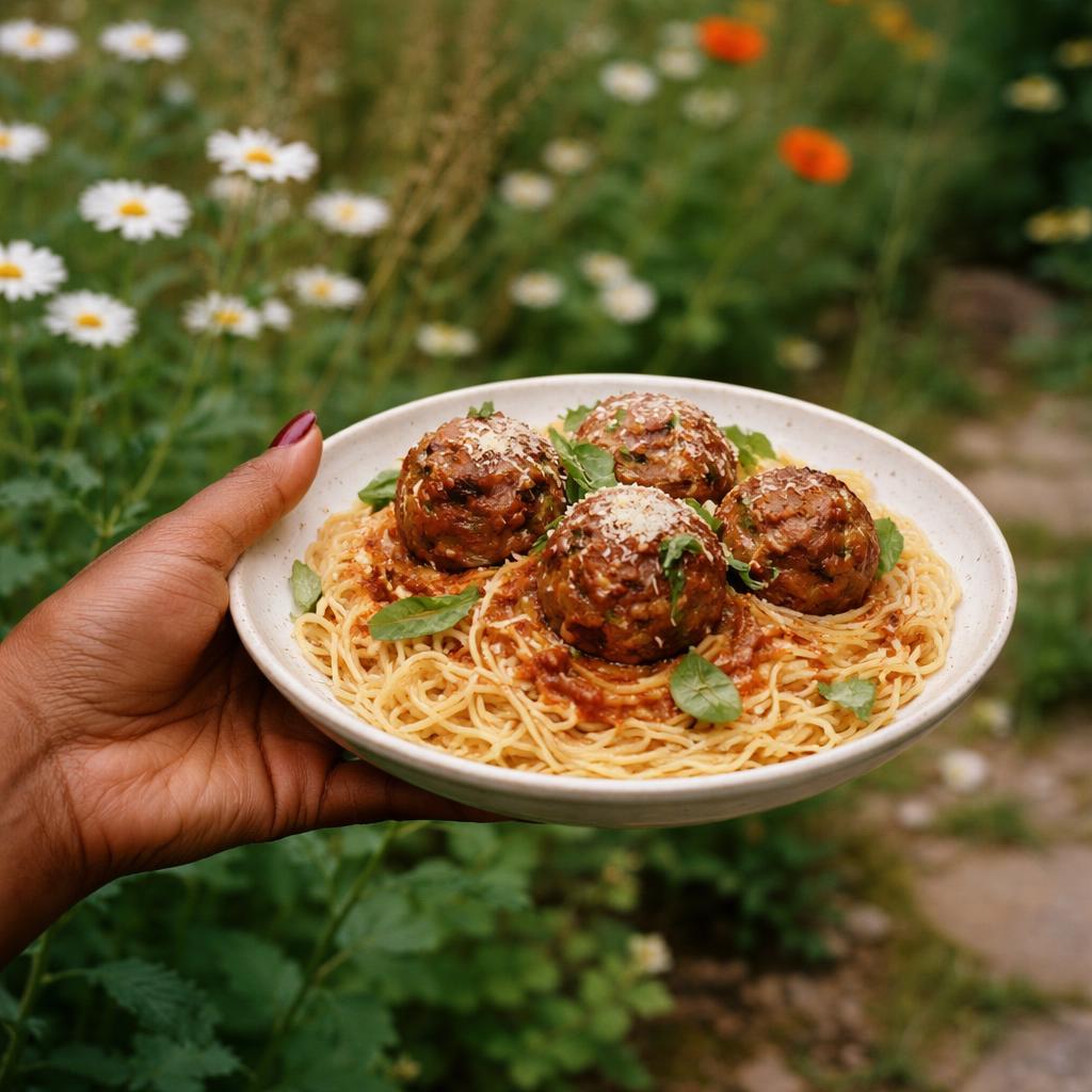 Meatballs and Angel Hair Pasta